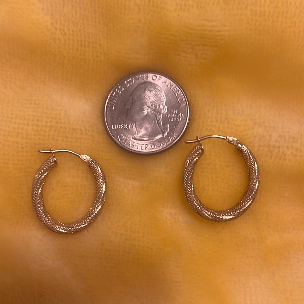 14k gold hoops